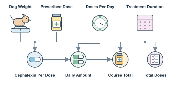 Figure for Cephalexin For Dogs Dosage Calculator