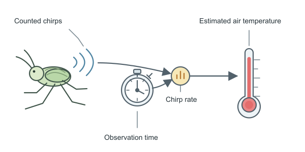 Figure for Crickets Chirping Thermometer